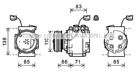 AVA QUALITY COOLING Компрессор, кондиционер HDAK260